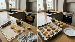 Paluszki z ciasta francuskiego z szynką i serem: 12 minut w piekarniku i mały trik, który robi różnicę